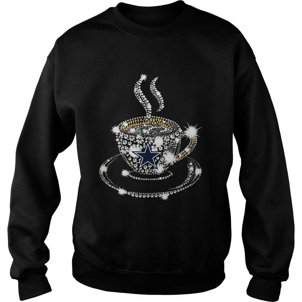 Coffee Dallas Cowboys Rhinestone Shirt